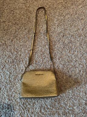 Michael Kors Metallic Gold Dome Crossbody